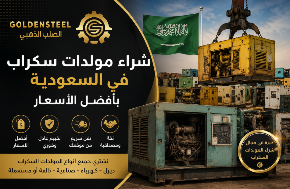 شراء مولدات سكراب في السعودية بأفضل الأسعار من الصلب الذهبي