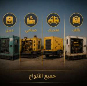 أنواع مولدات سكراب التي نقوم بشرائها