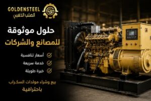 شريكك الموثوق في بيع مولدات السكراب للمصانع والشركات